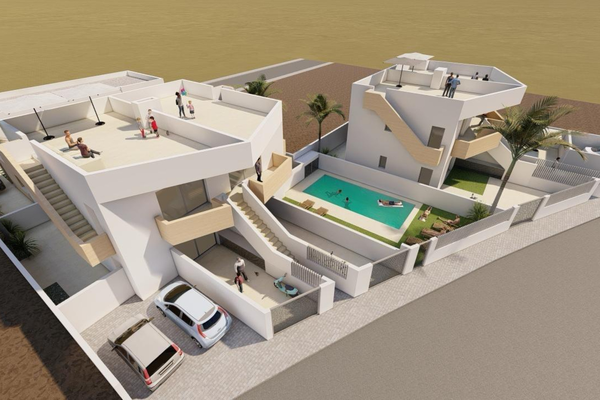 Nieuwbouw Woningen - Vrijstaande villa - Mazarron - Mar De Plata