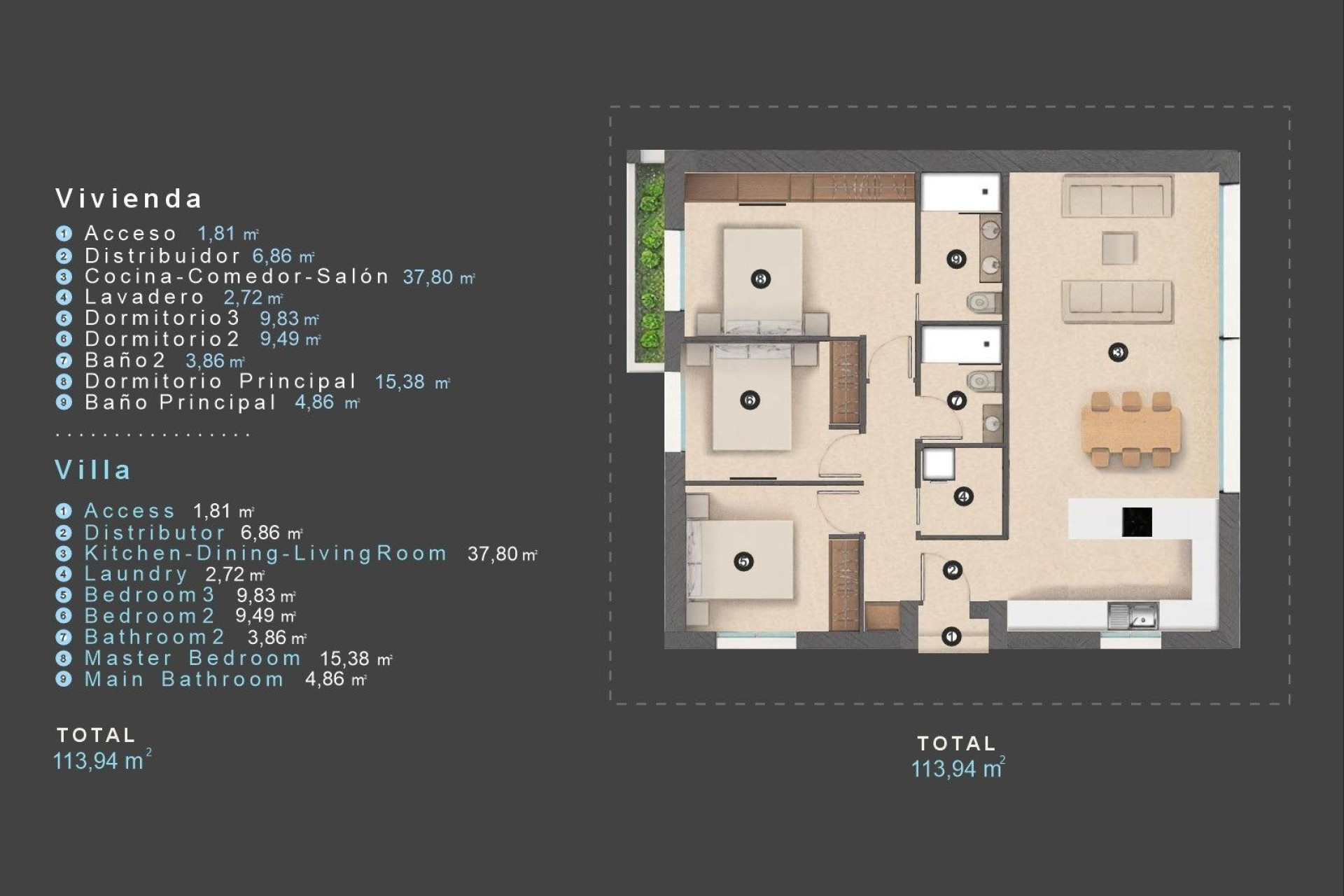 Nieuwbouw Woningen - Vrijstaande villa - Orihuela Costa - Las Filipinas