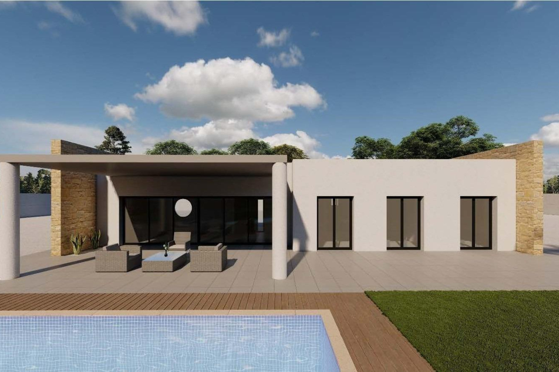 Nieuwbouw Woningen - Vrijstaande villa - Pinoso - Campo