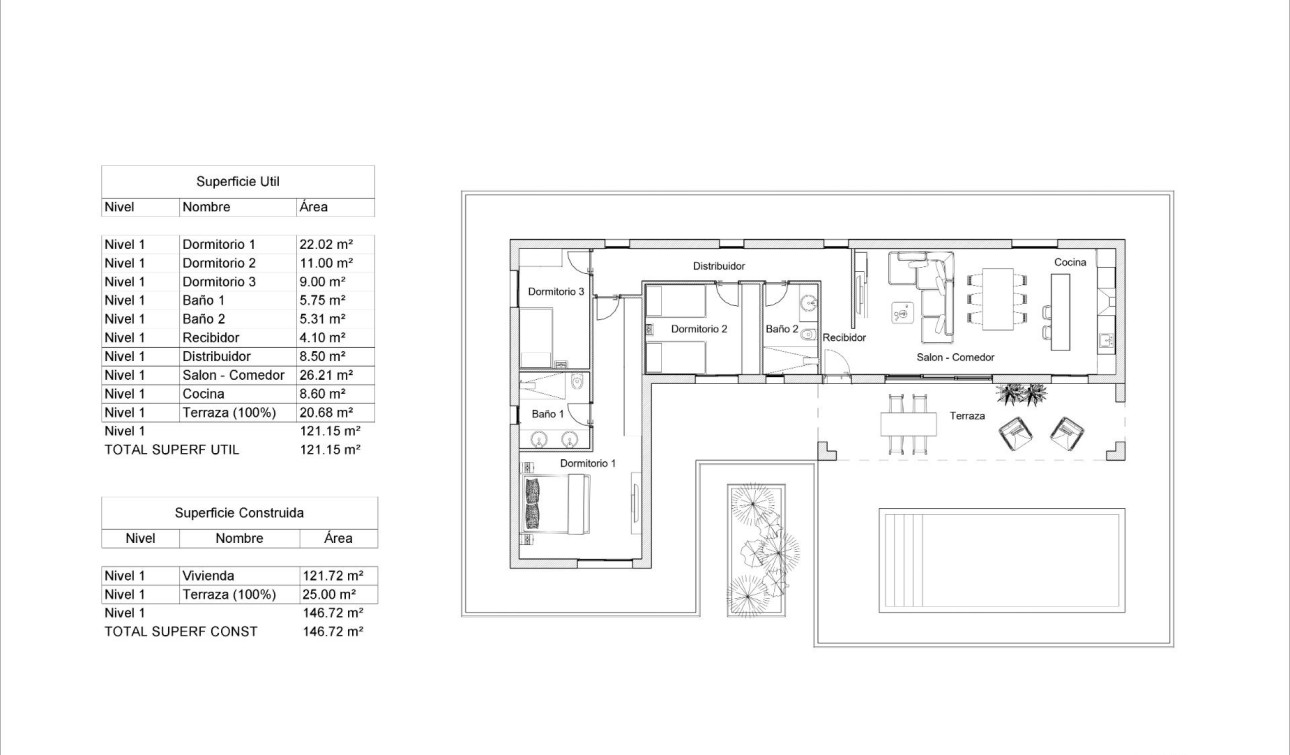 Nieuwbouw Woningen - Vrijstaande villa - Pinoso - Lel