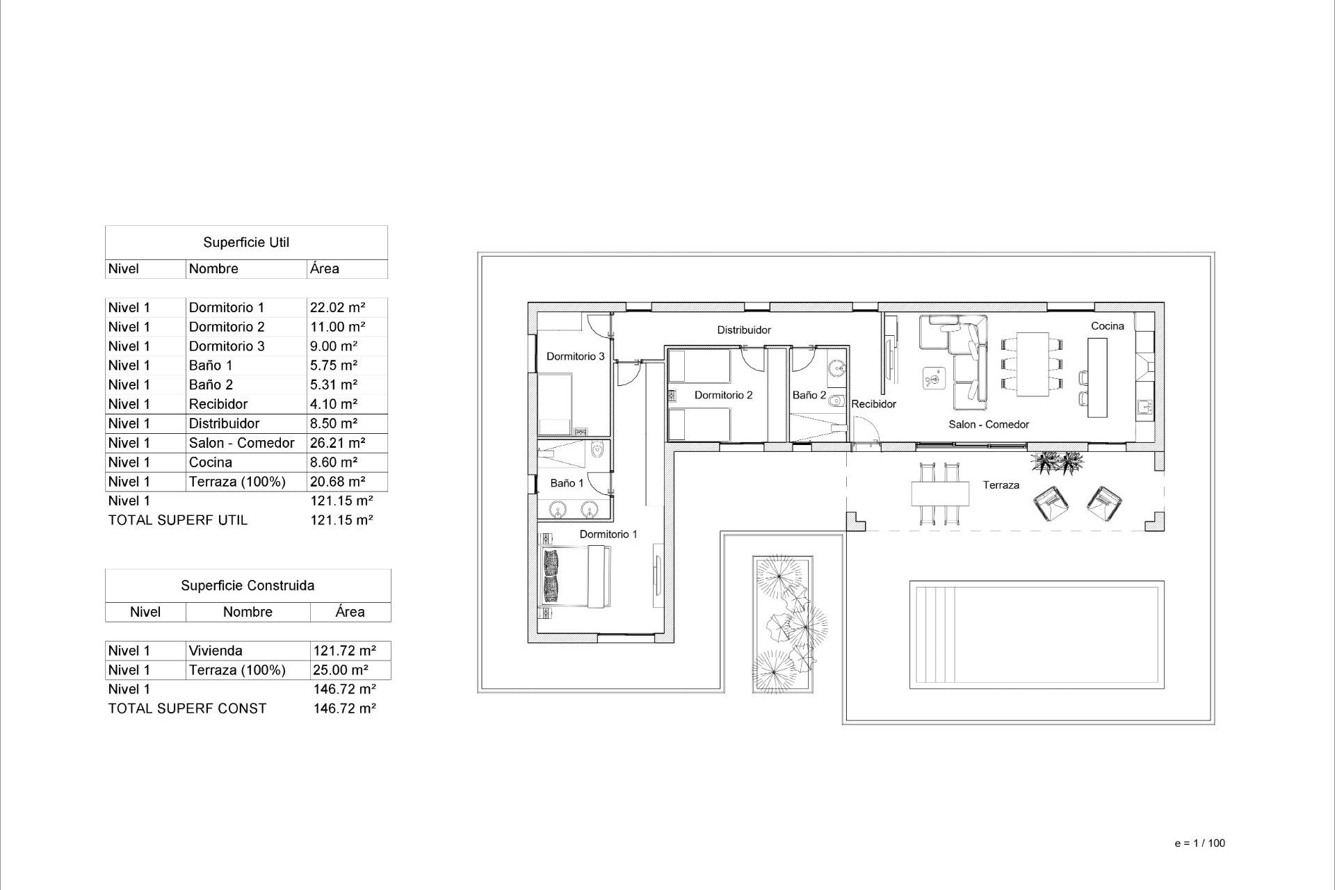 Nieuwbouw Woningen - Vrijstaande villa - Pinoso - Lel