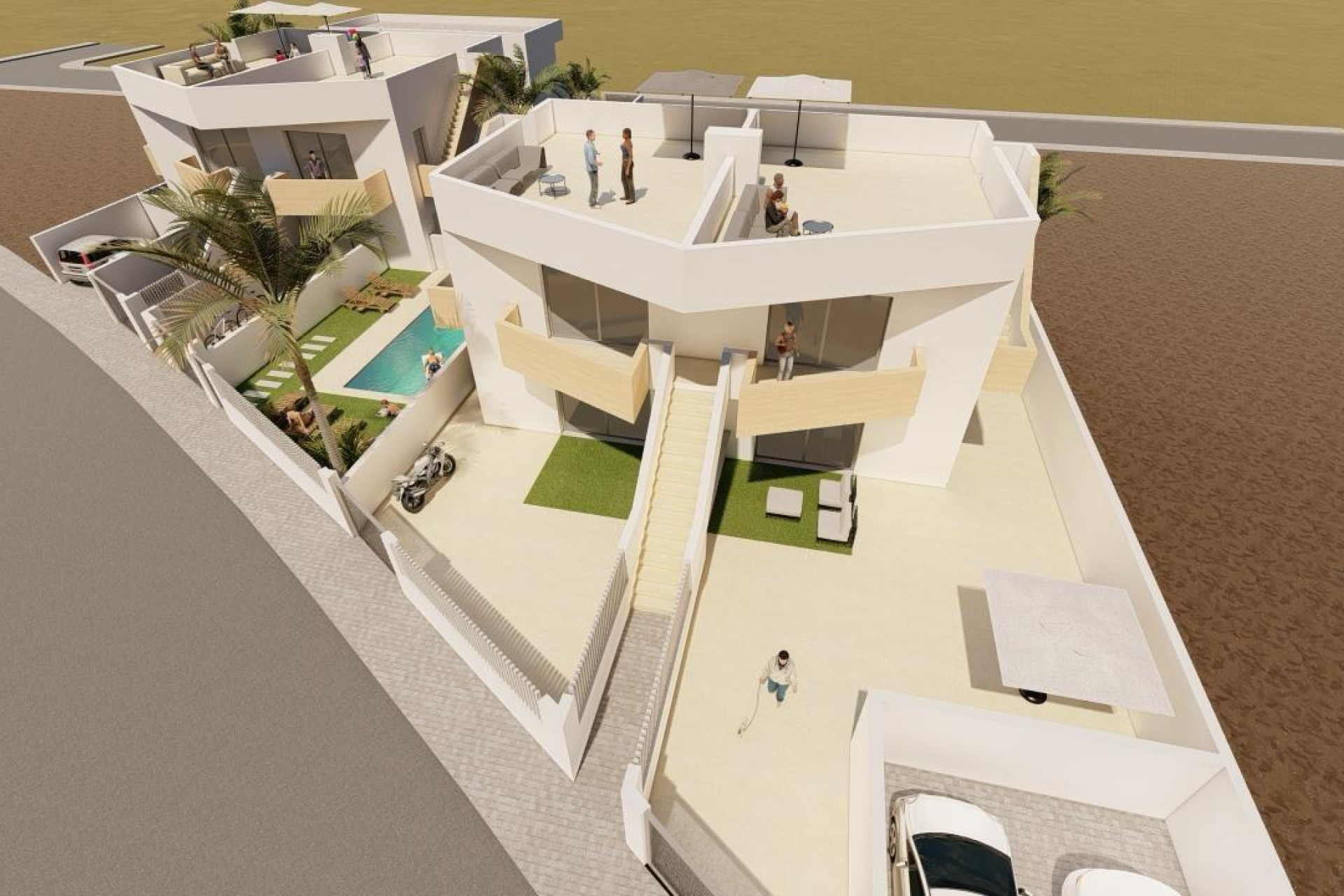 Nieuwbouw Woningen - Vrijstaande villa - Puerto de Mazarron - Mar De Plata