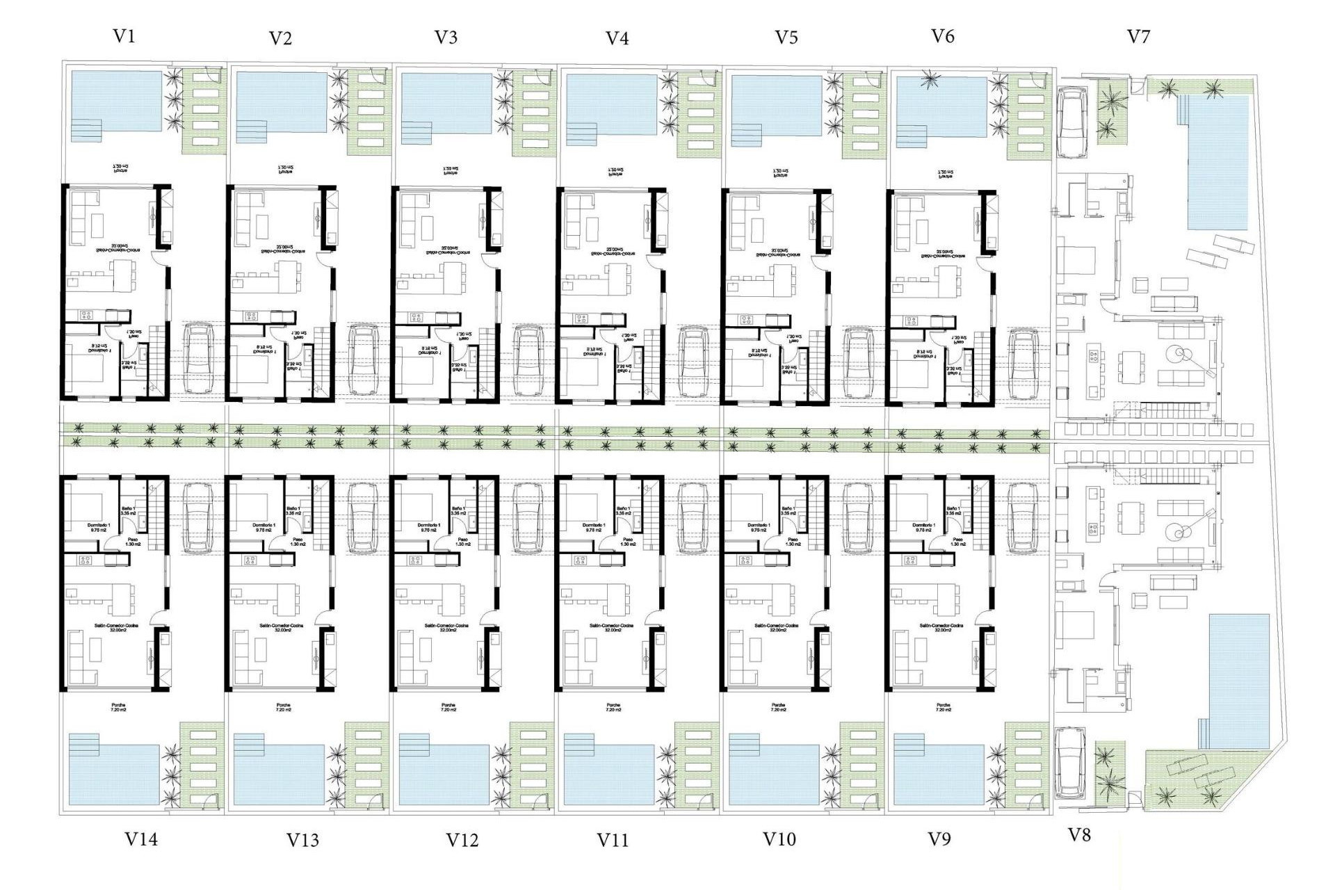 Nieuwbouw Woningen - Vrijstaande villa - San Javier - Parque de los leones