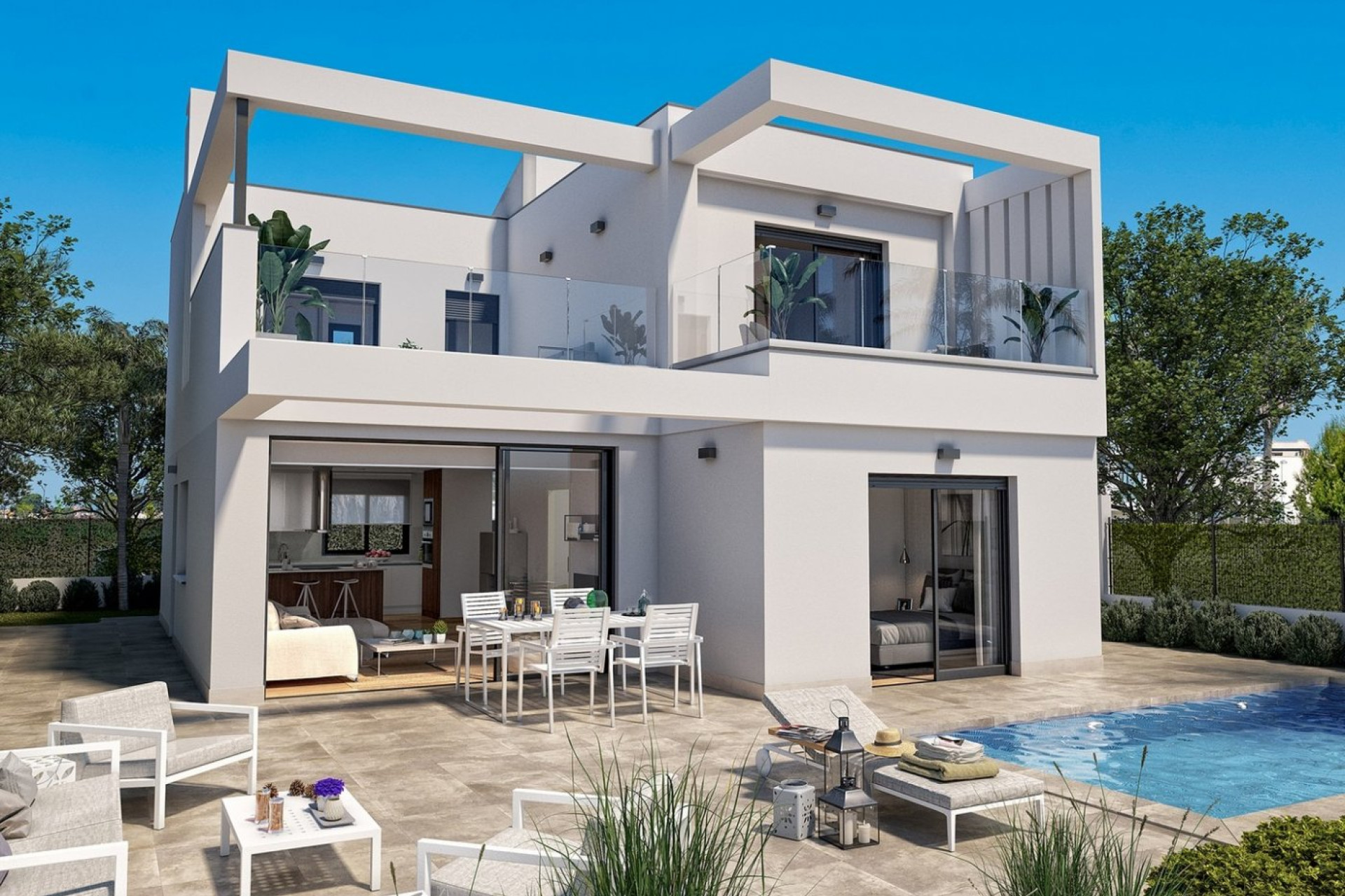 Nieuwbouw Woningen - Vrijstaande villa - San Javier - Roda Golf