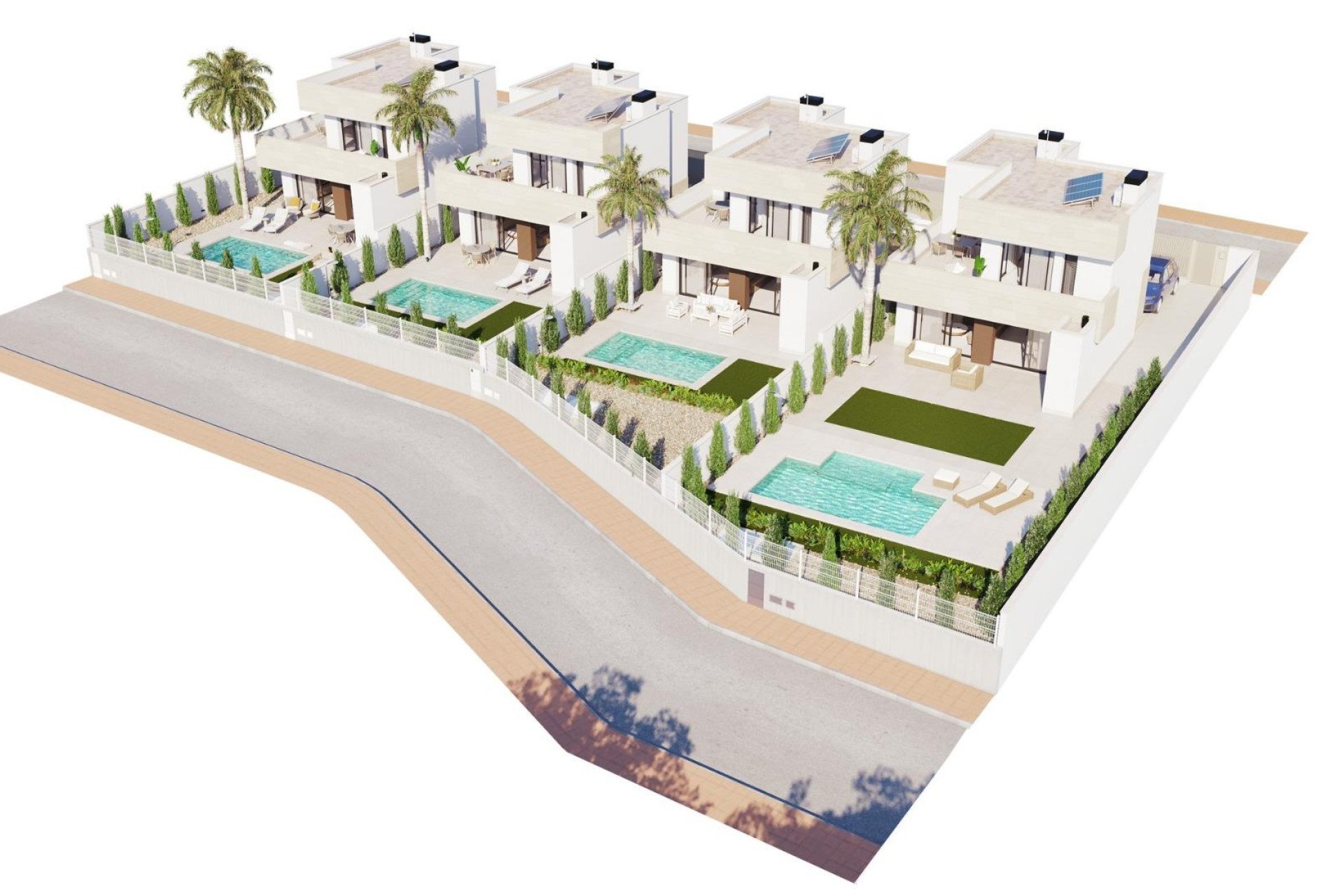Nieuwbouw Woningen - Vrijstaande villa - San Javier - Santiago De La Ribera