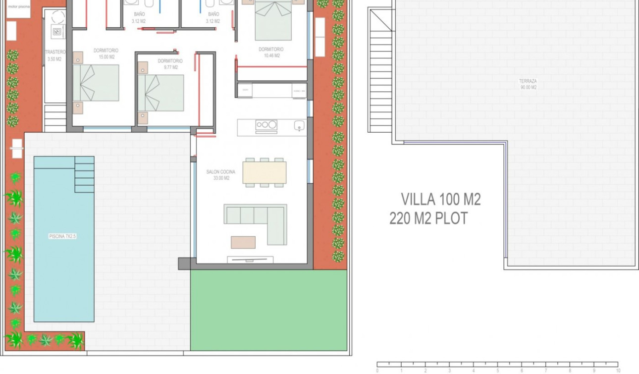 Nieuwbouw Woningen - Vrijstaande villa - Santiago de la Ribera - Dos Mares