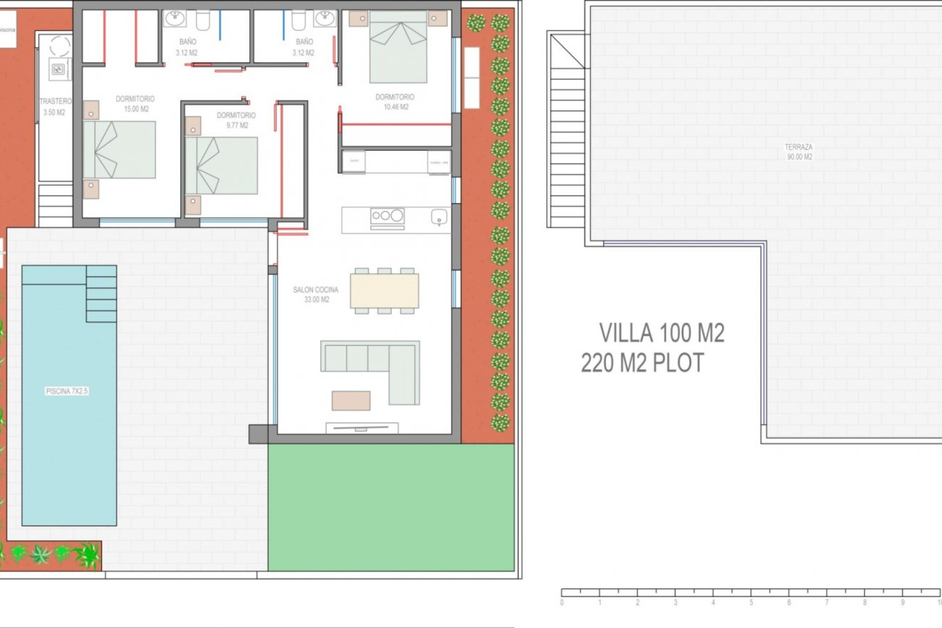 Nieuwbouw Woningen - Vrijstaande villa - Santiago de la Ribera - Dos Mares