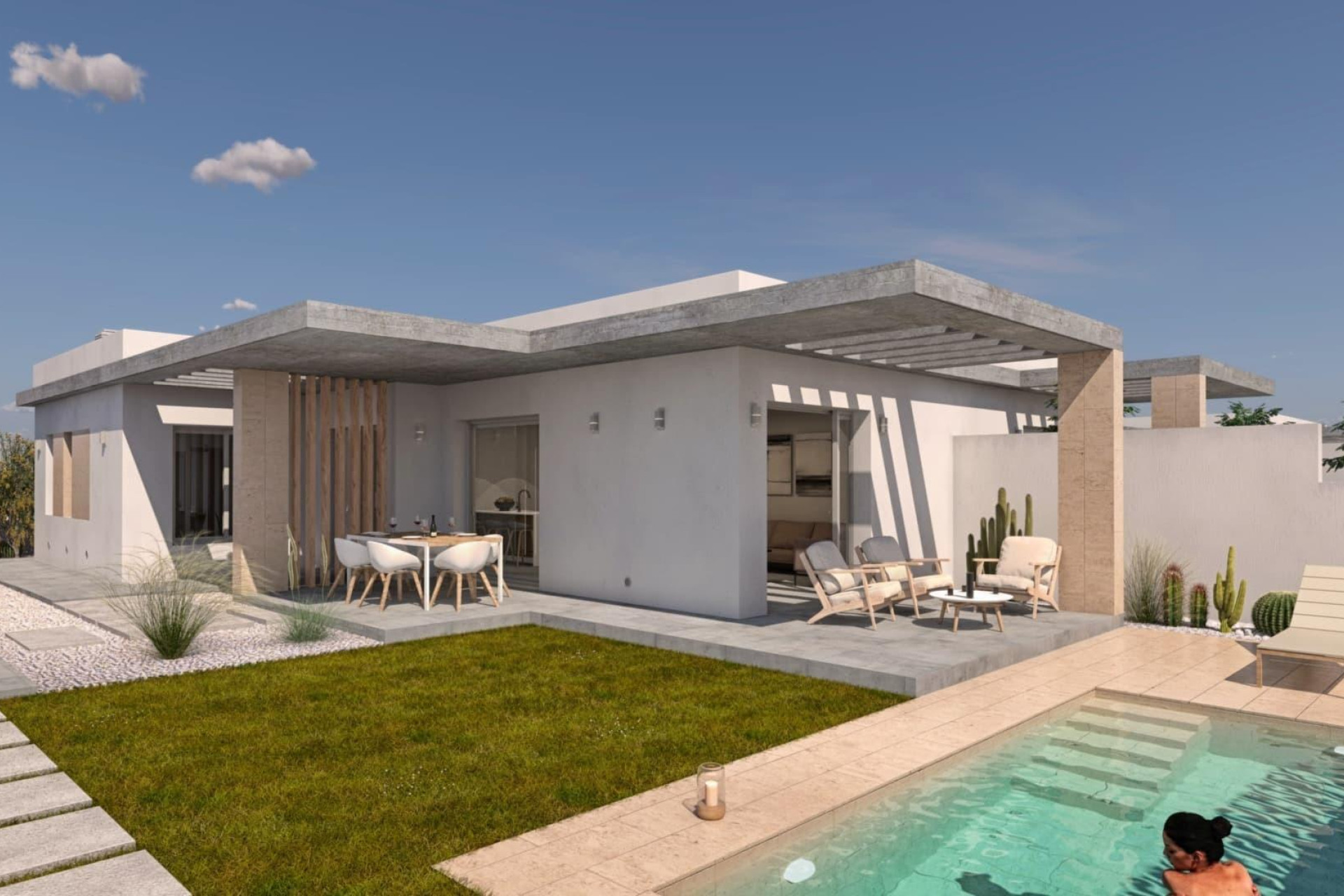 Nieuwbouw Woningen - Vrijstaande villa - Santiago de la Ribera - San Blas