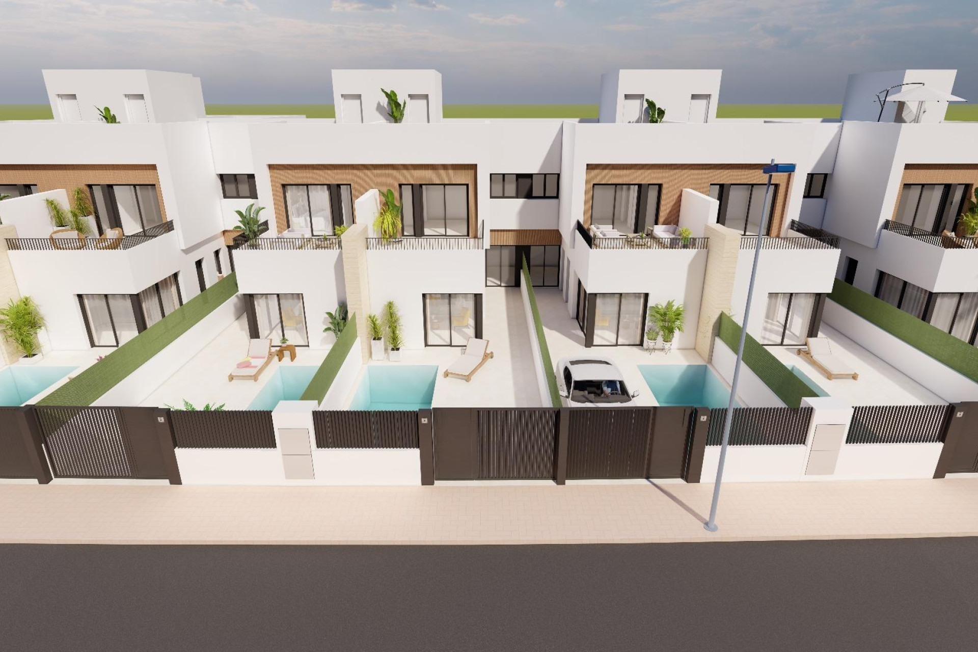 Nieuwbouw Woningen - Vrijstaande villa - Santiago de la Ribera - Santiago De La Ribera