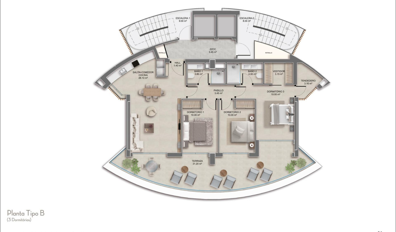 Nouvelle construction - Appartement - Calpe - Playa Cantal Roig