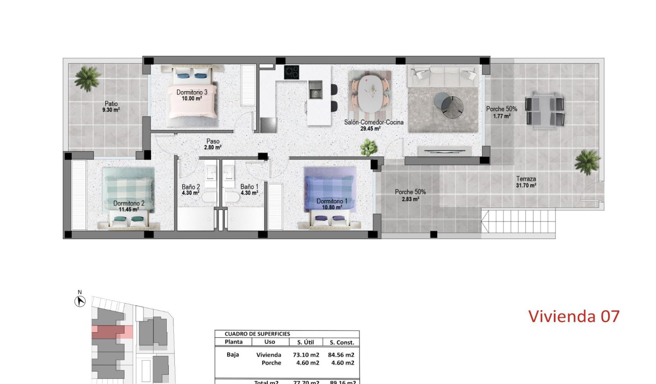Nouvelle construction - Appartement - Pilar de la Horadada - pueblo