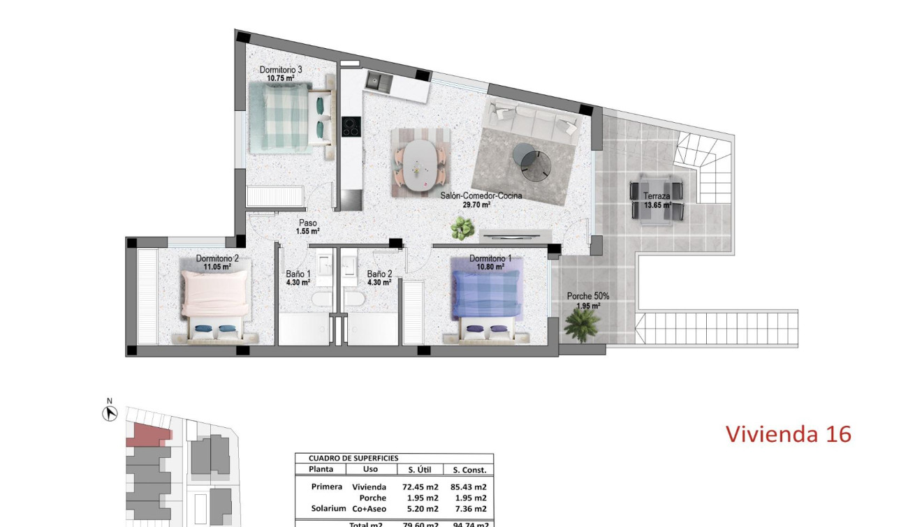 Nouvelle construction - Appartement - Pilar de la Horadada - pueblo