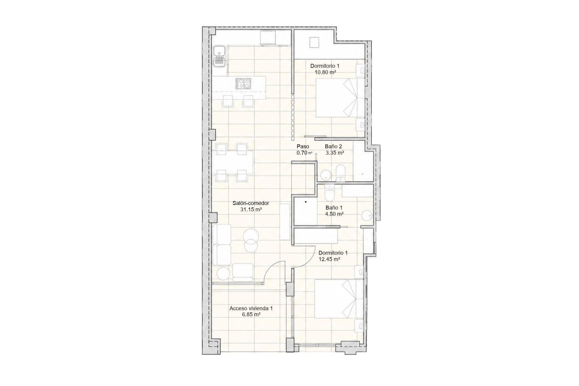 Nouvelle construction - Appartement - San Javier - pueblo