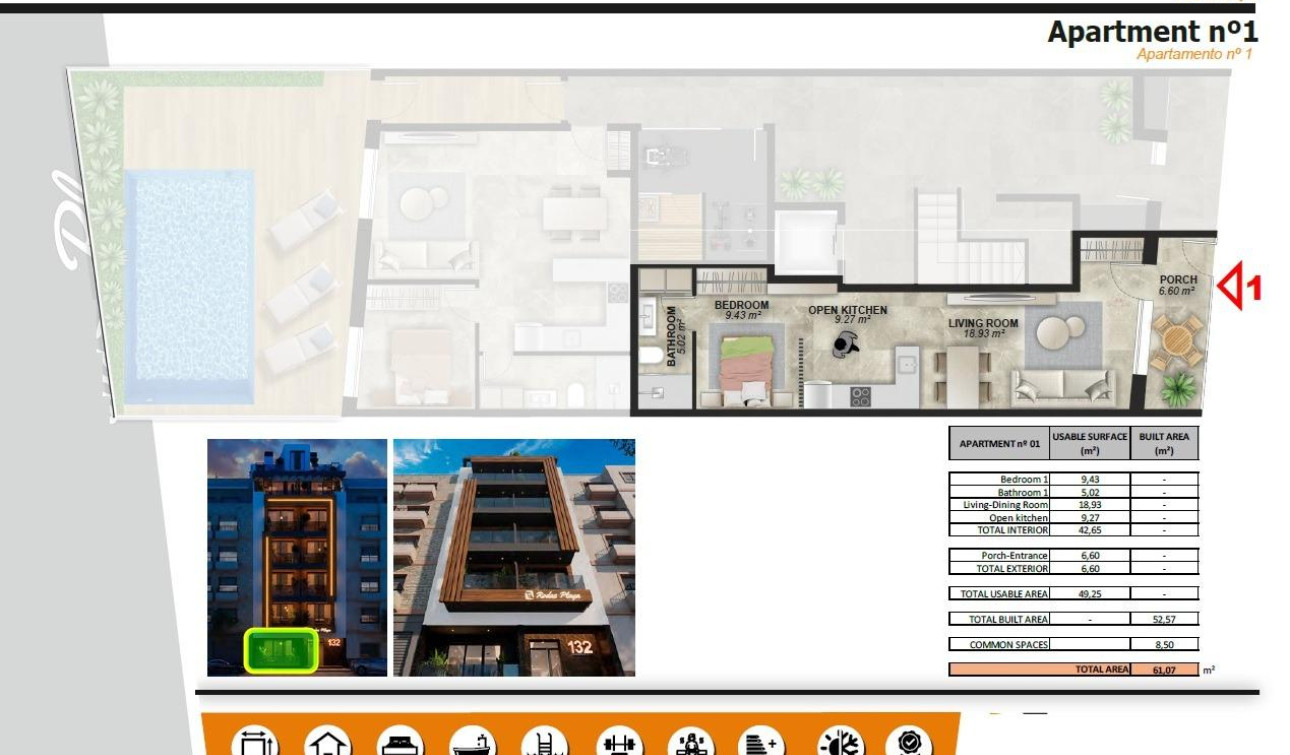 Nouvelle construction - Appartement - Torrevieja - Playa de El Cura