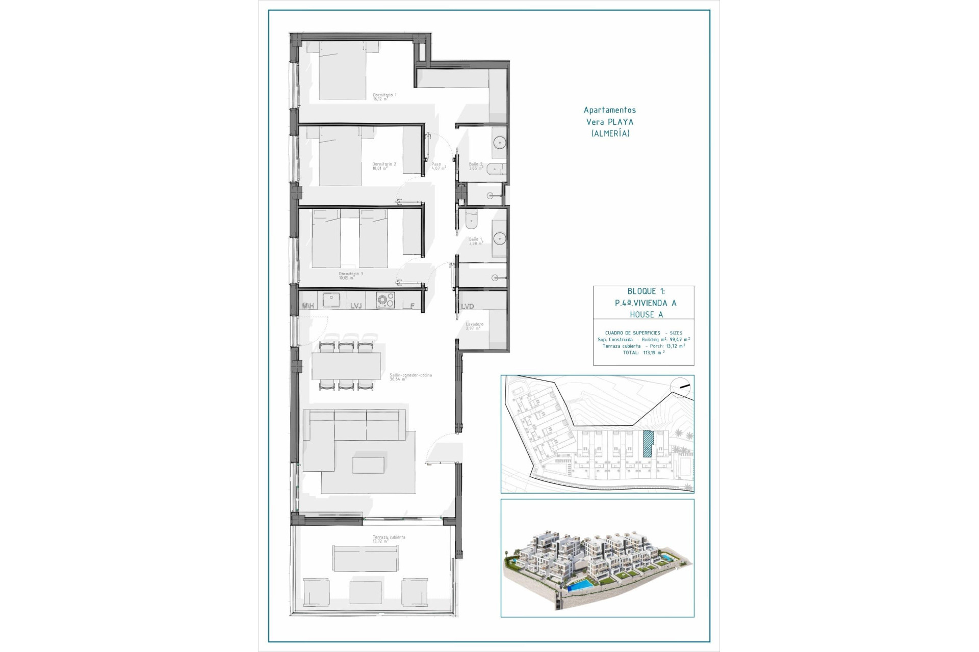 Nouvelle construction - Appartement - Vera - Pueblo Salinas