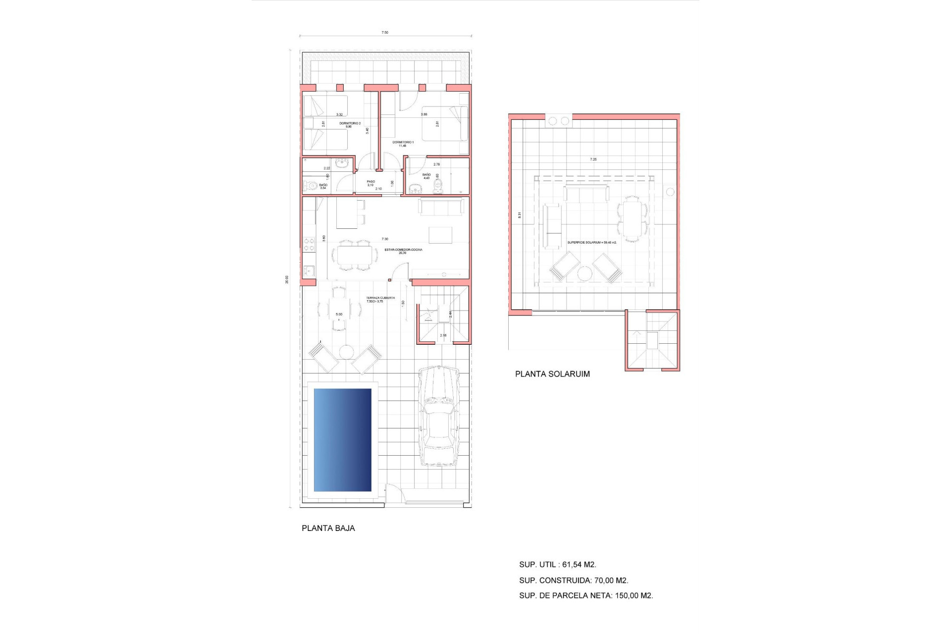 Nouvelle construction - Maison de ville - Fuente Alamo - La Pinilla