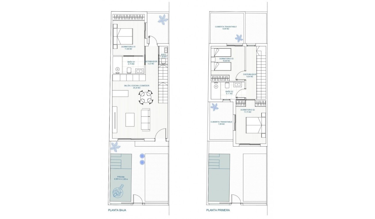 Nouvelle construction - Maison de ville - Torre Pacheco