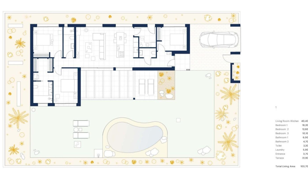 Nouvelle construction - Villa Individuelle - Banos y Mendigo - Altaona Golf