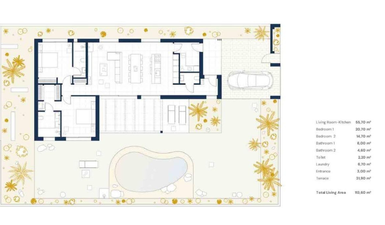 Nouvelle construction - Villa Individuelle - Banos y Mendigo - Altaona Golf