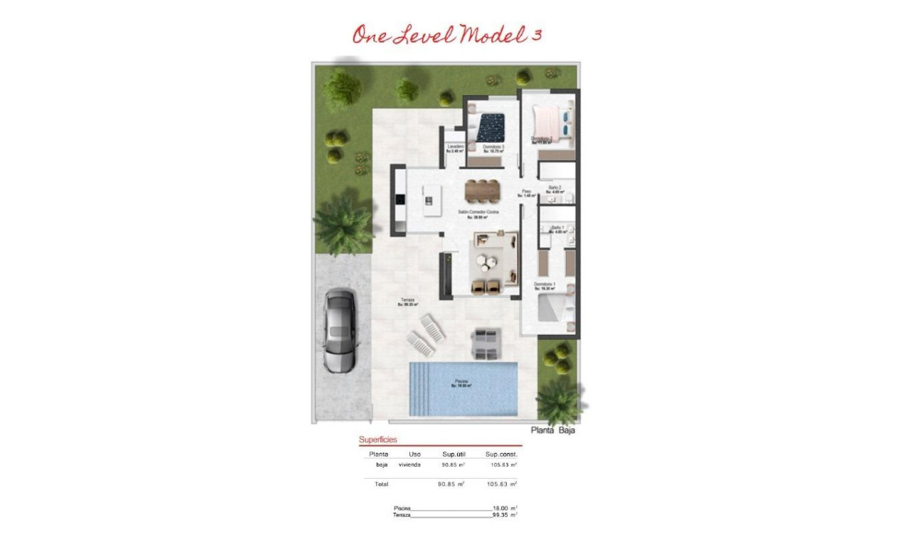 Nouvelle construction - Villa Individuelle - Banos y Mendigo - Altaona Golf