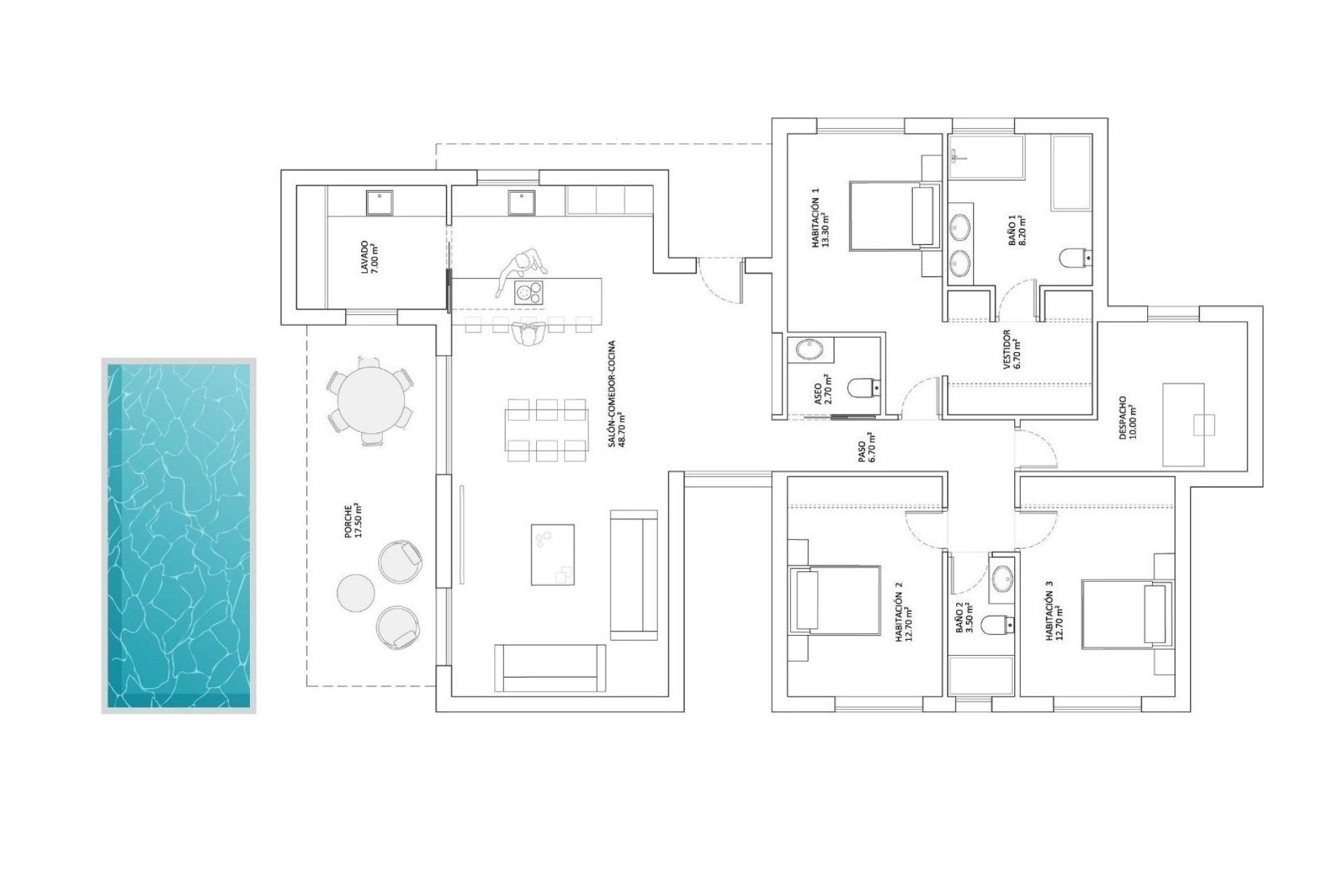 Nouvelle construction - Villa Individuelle - Monforte del Cid - La Capitana