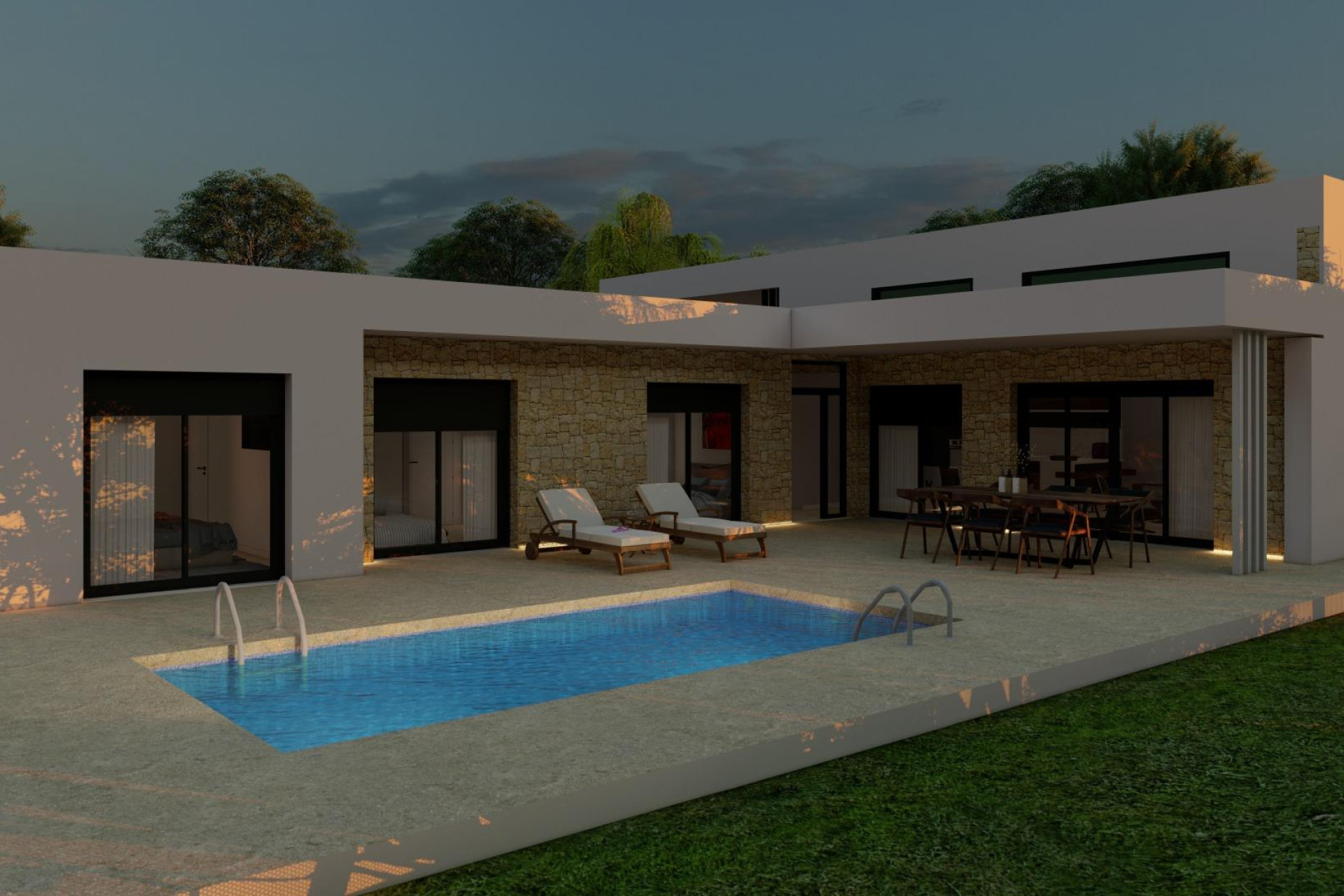 Nouvelle construction - Villa Individuelle - Pinoso - Campo