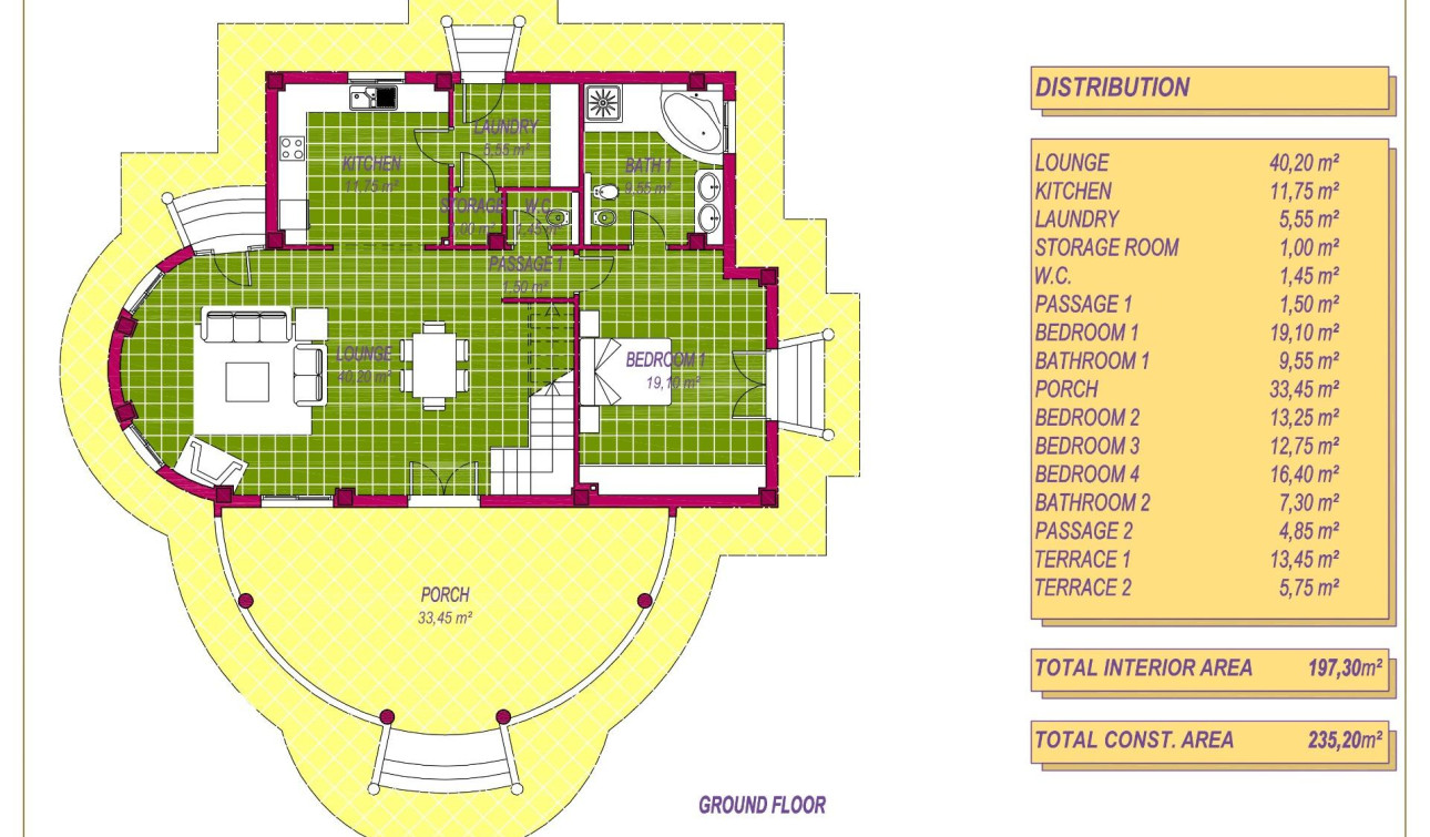 Nouvelle construction - Villa Individuelle - Pinoso - Campo