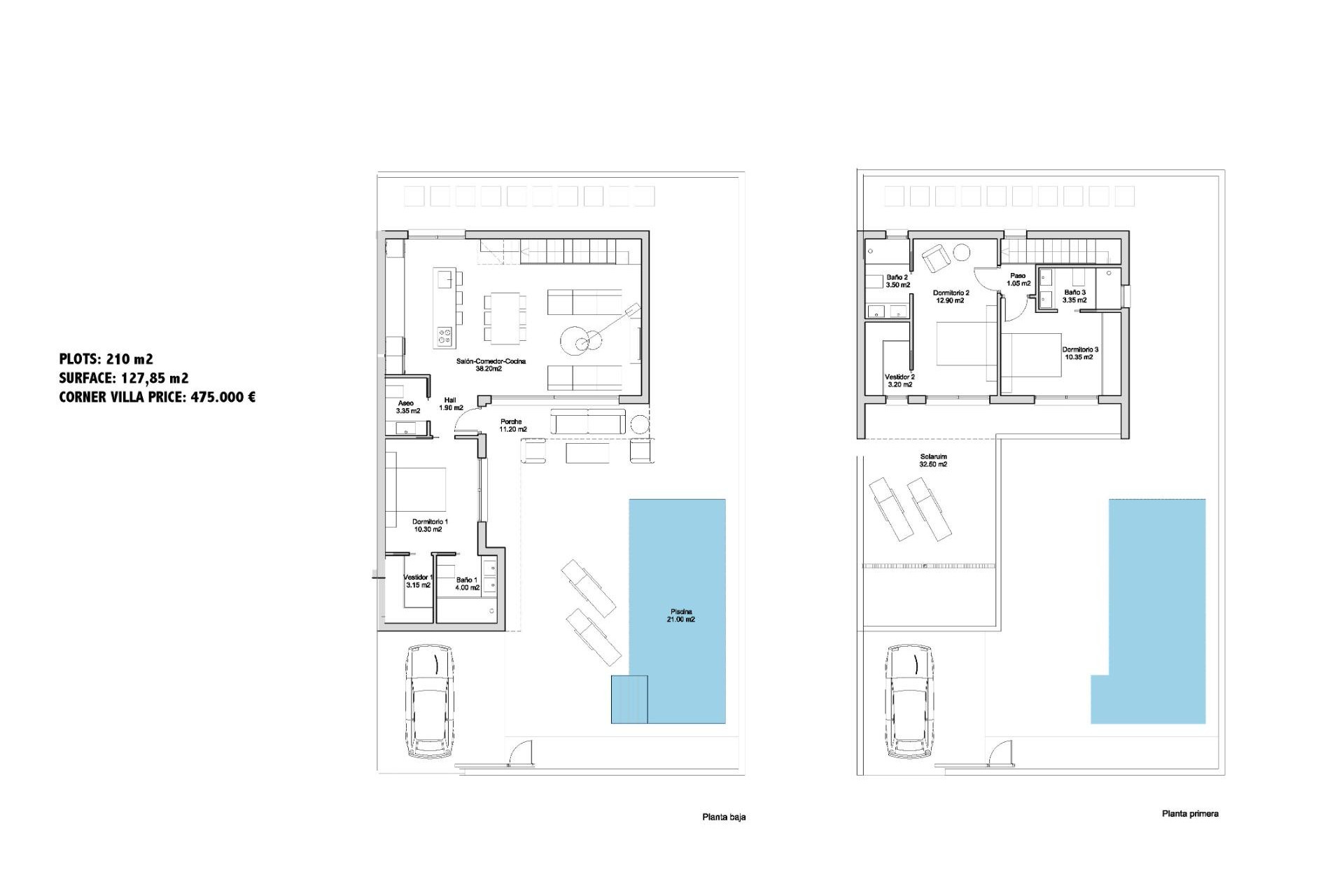 Nouvelle construction - Villa Individuelle - San Javier - Parque de los leones