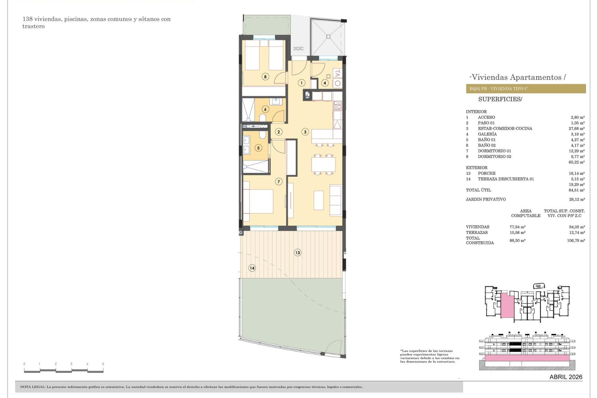 Obra nueva - Apartamento / Piso - Finestrat - Campana Garden
