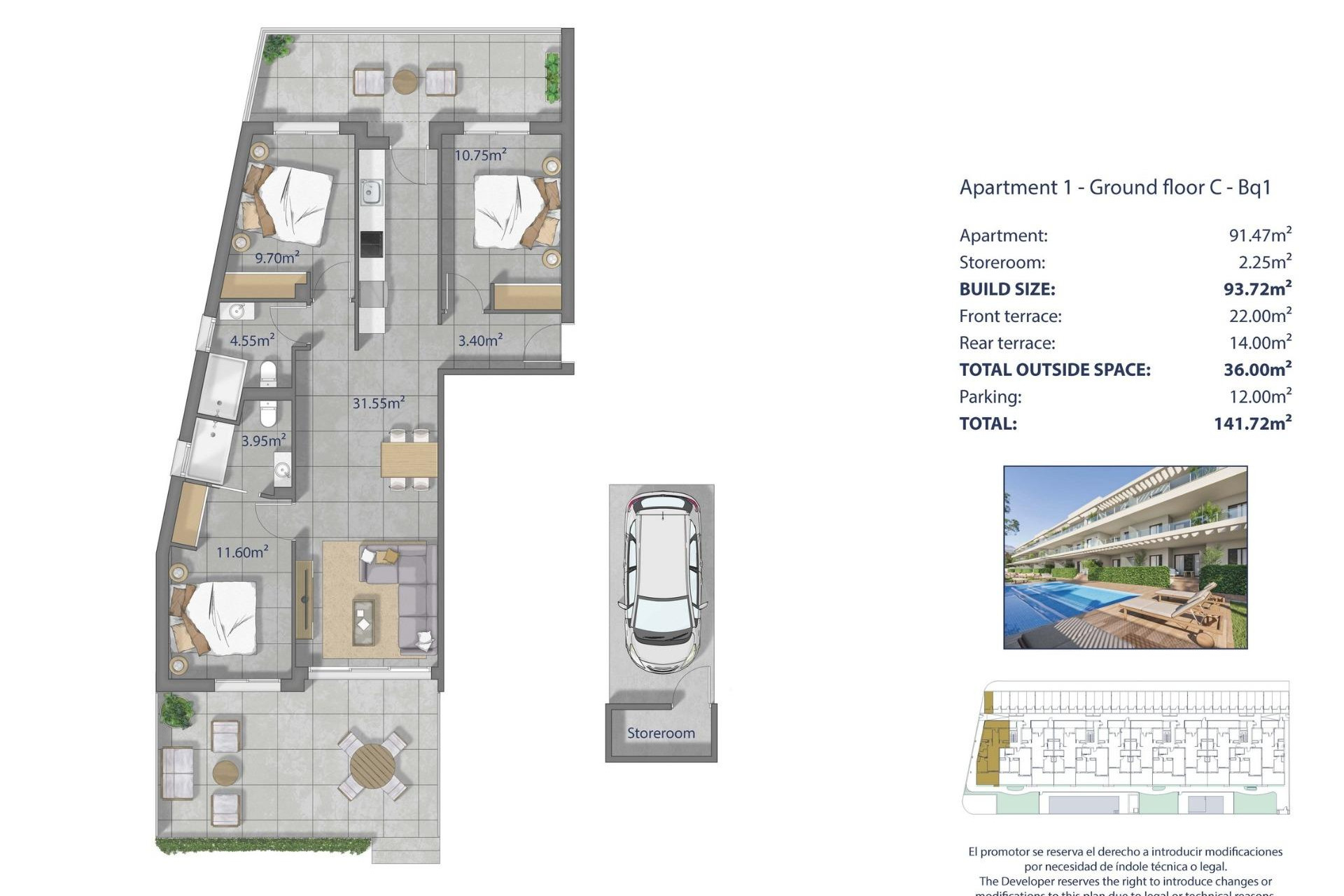 Obra nueva - Apartamento / Piso - Los Alcazares - Los Narejos