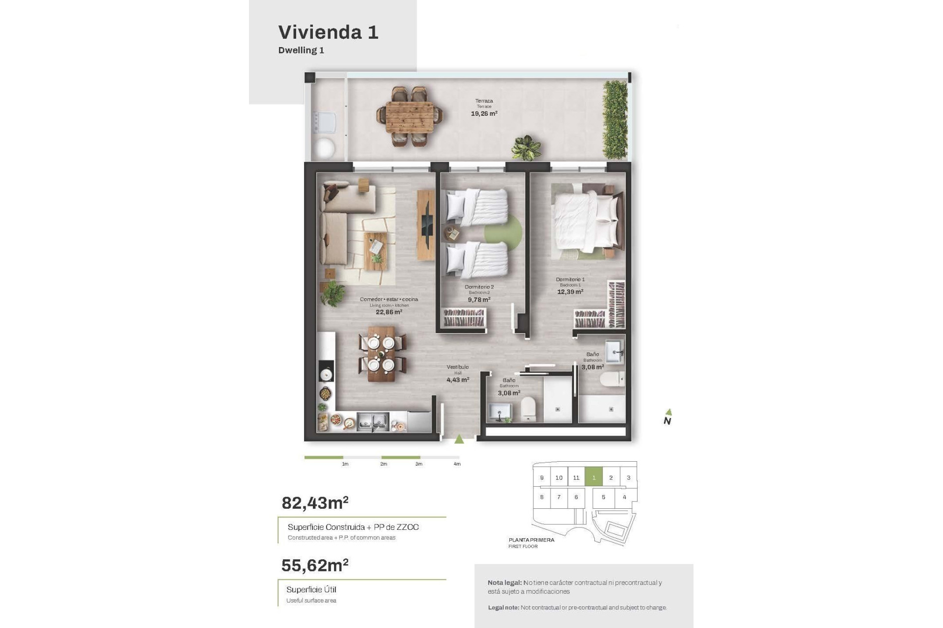 Obra nueva - Apartamento / Piso - Mojacar - Descargador