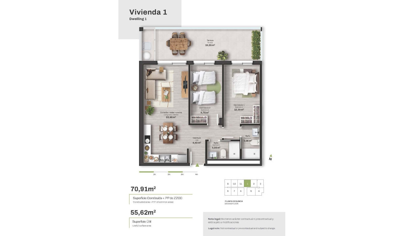 Obra nueva - Apartamento / Piso - Mojacar - Descargador
