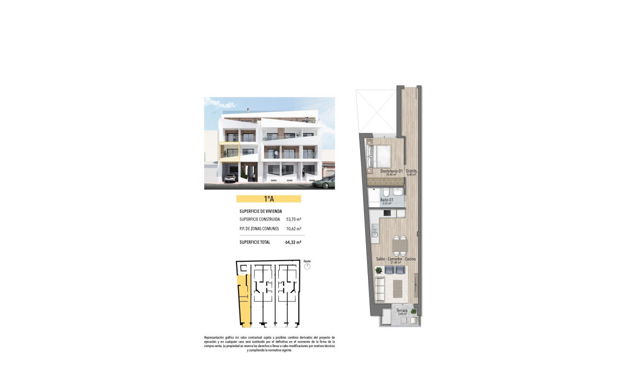 Obra nueva - Apartamento / Piso - Torrevieja - Playa de El Cura