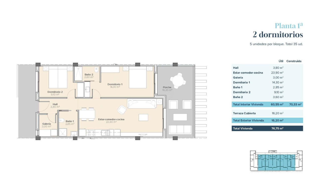 Obra nueva - Apartamento / Piso - Vera - Vera Playa