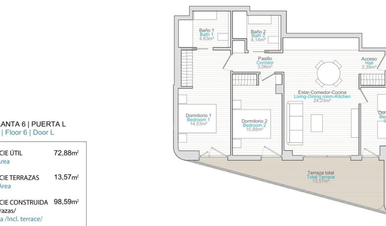 Obra nueva - Apartamento / Piso - Villajoyosa - La Tellerola
