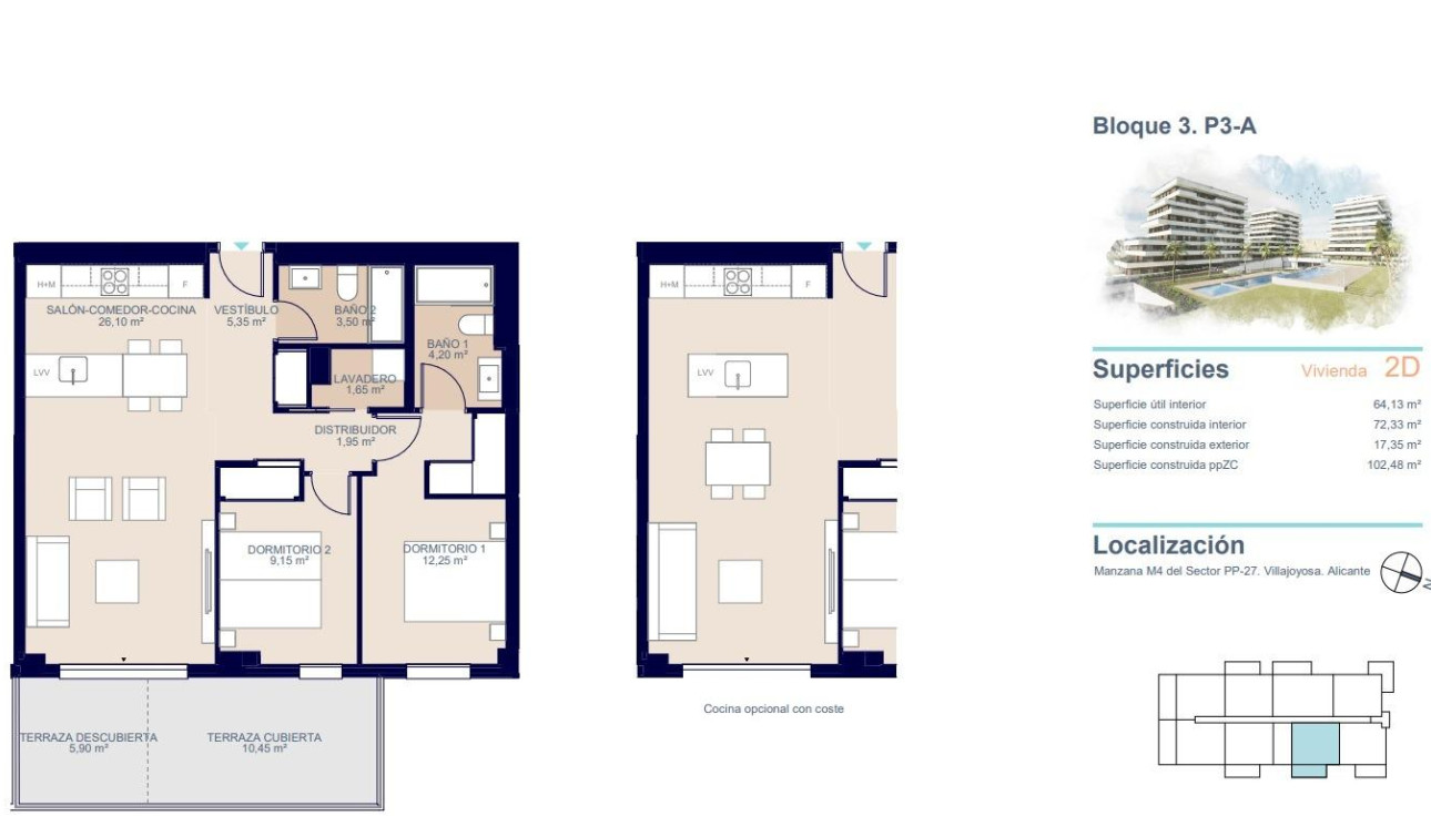 Obra nueva - Apartamento / Piso - Villajoyosa - Playa del Torres