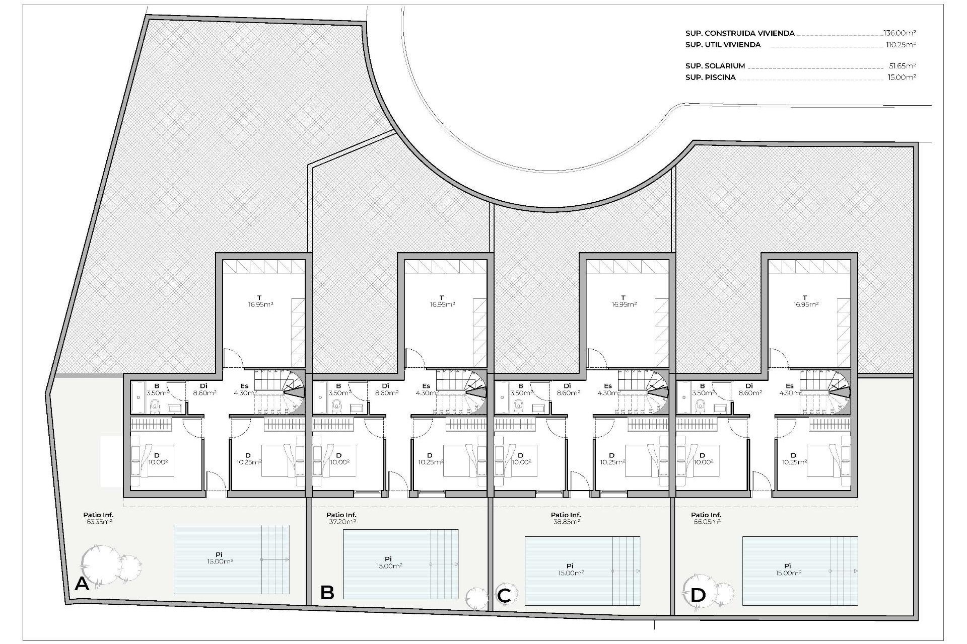 Obra nueva - Casa de Pueblo - Mazarron - Country Club
