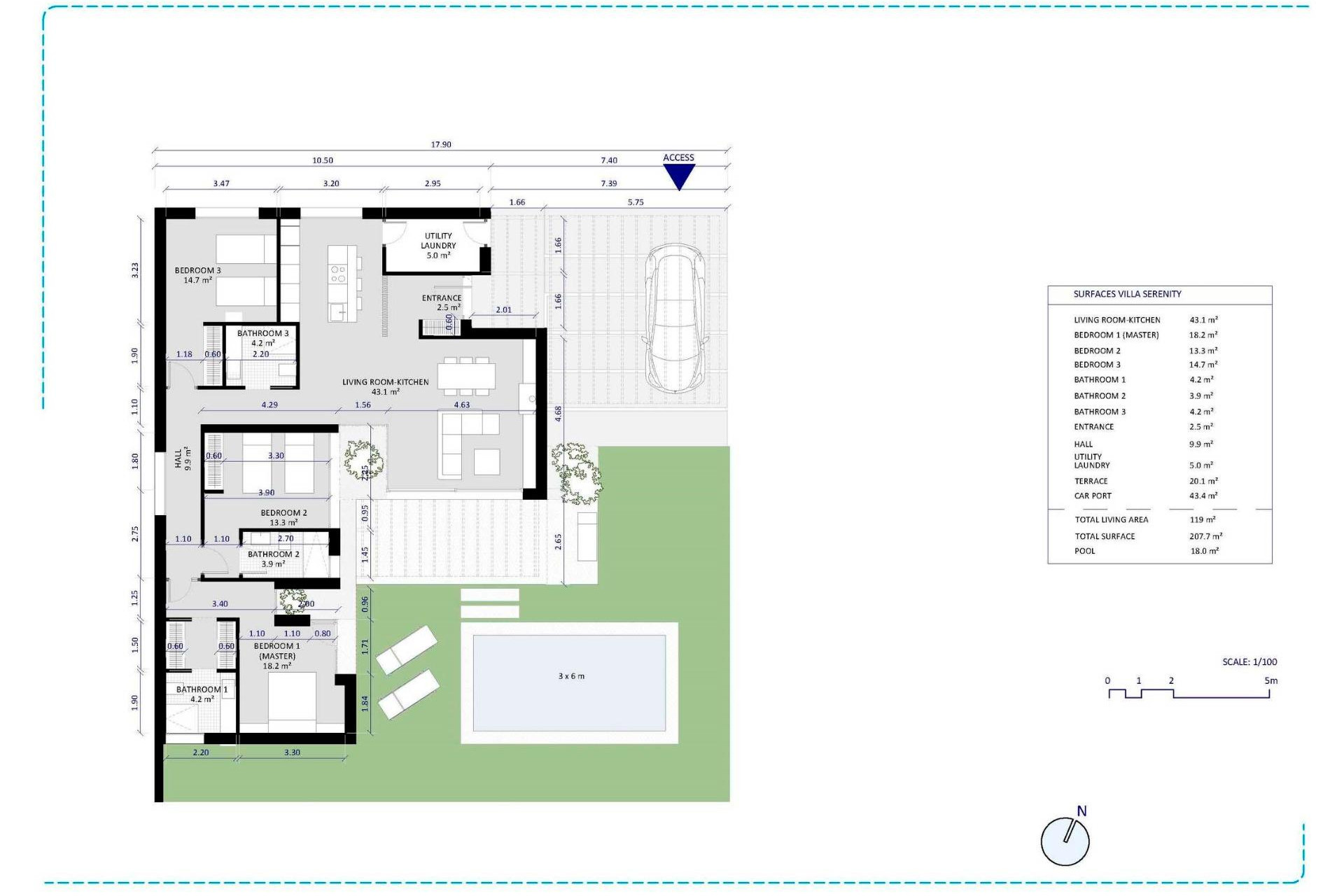Obra nueva - Villa independiente - Banos y Mendigo - Altaona Golf