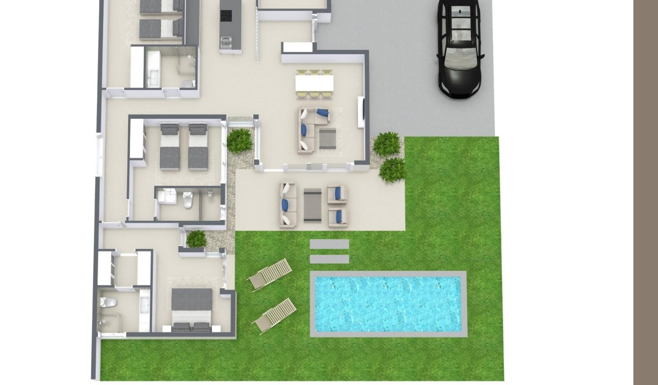 Obra nueva - Villa independiente - Banos y Mendigo - Altaona Golf