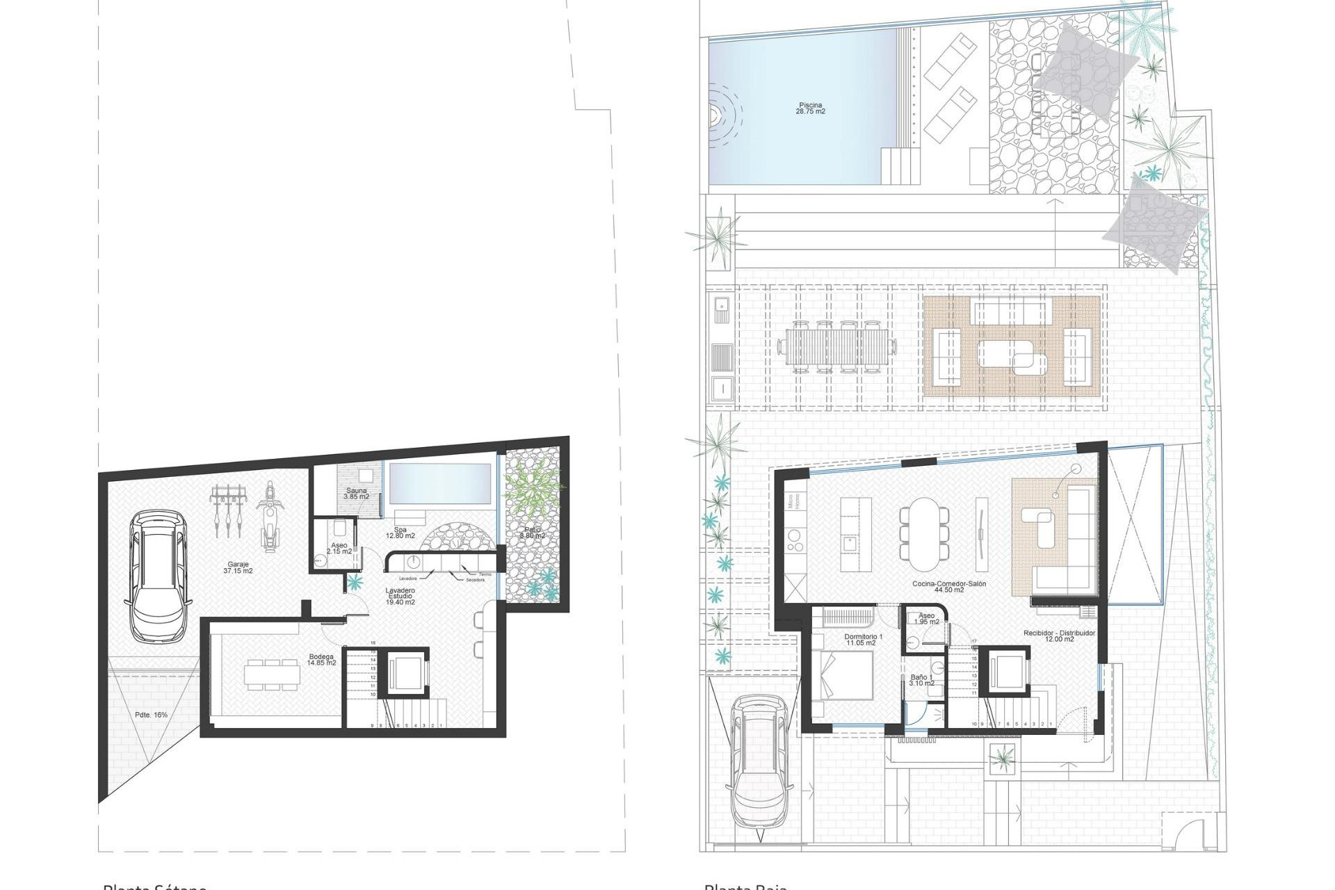 Obra nueva - Villa independiente - Cabo de Palos - Cala Flores