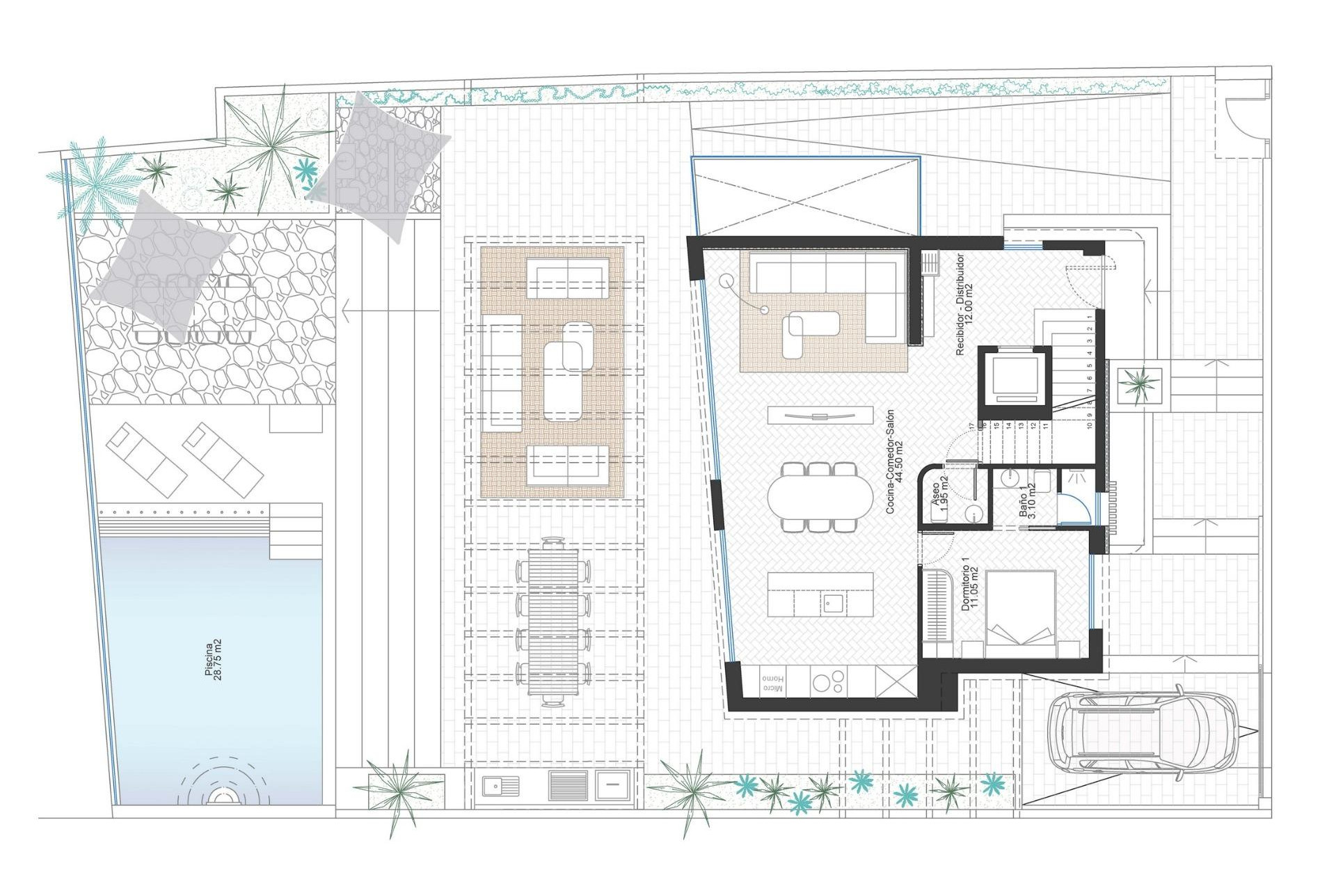 Obra nueva - Villa independiente - Cabo de Palos - Cala Flores