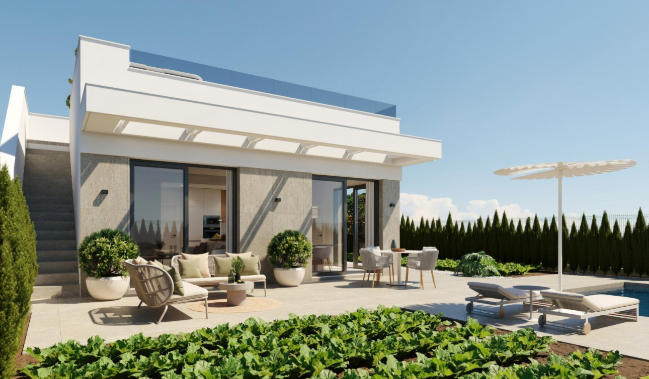 Obra nueva - Villa independiente - Fuente Álamo - Hacienda Del Álamo Golf