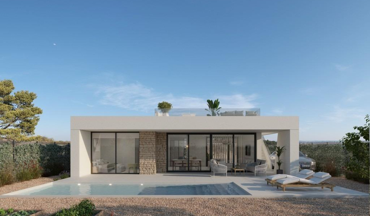 Obra nueva - Villa independiente - Fuente Alamo - Hacienda del Alamo