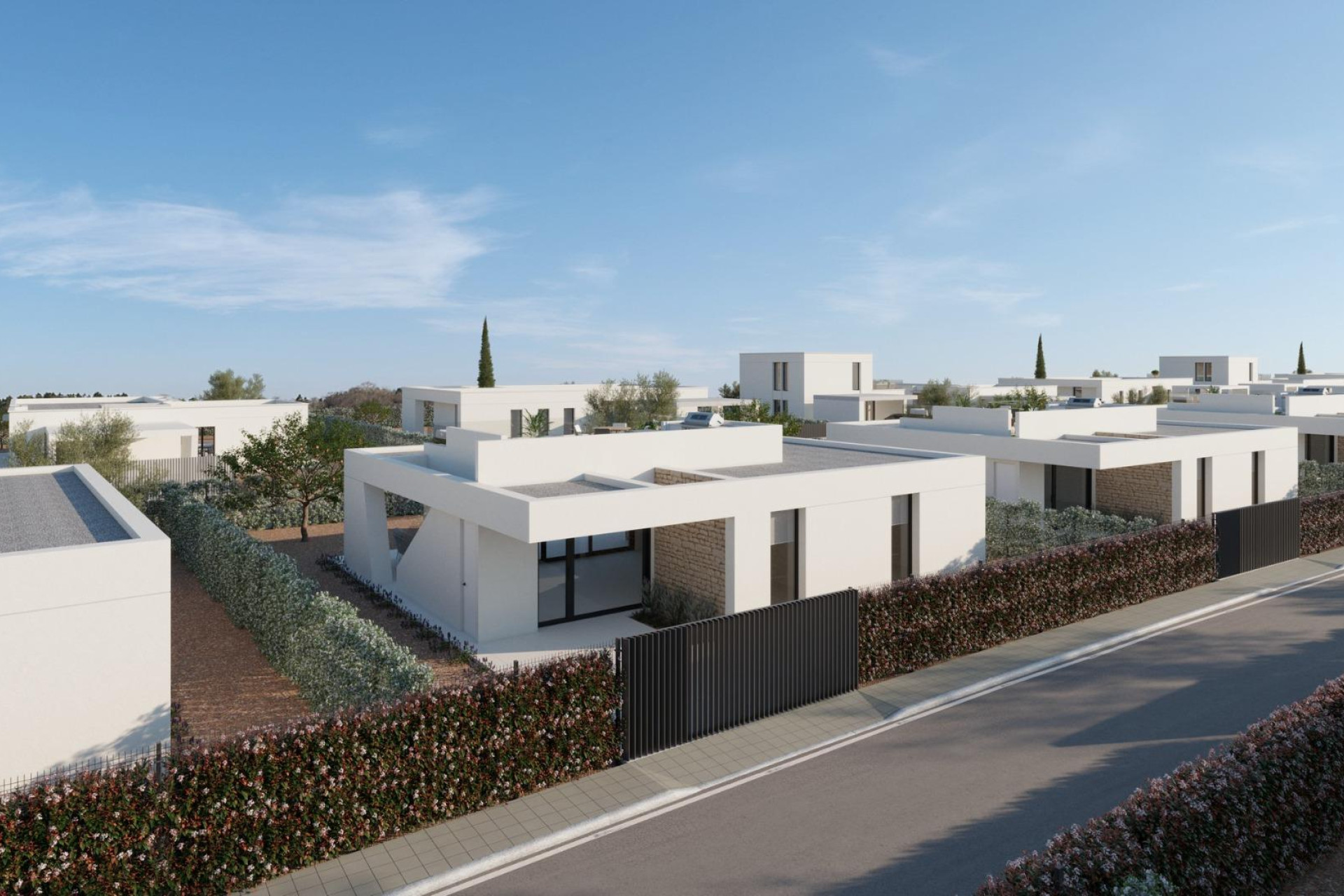 Obra nueva - Villa independiente - Fuente Alamo - Hacienda del Alamo