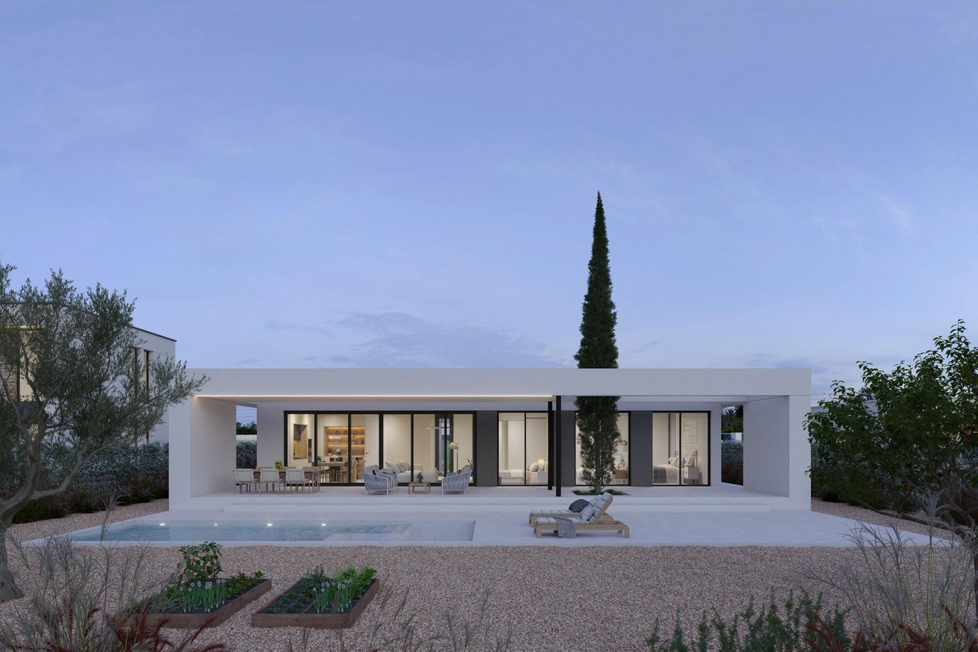 Obra nueva - Villa independiente - Fuente Alamo - Hacienda del Alamo