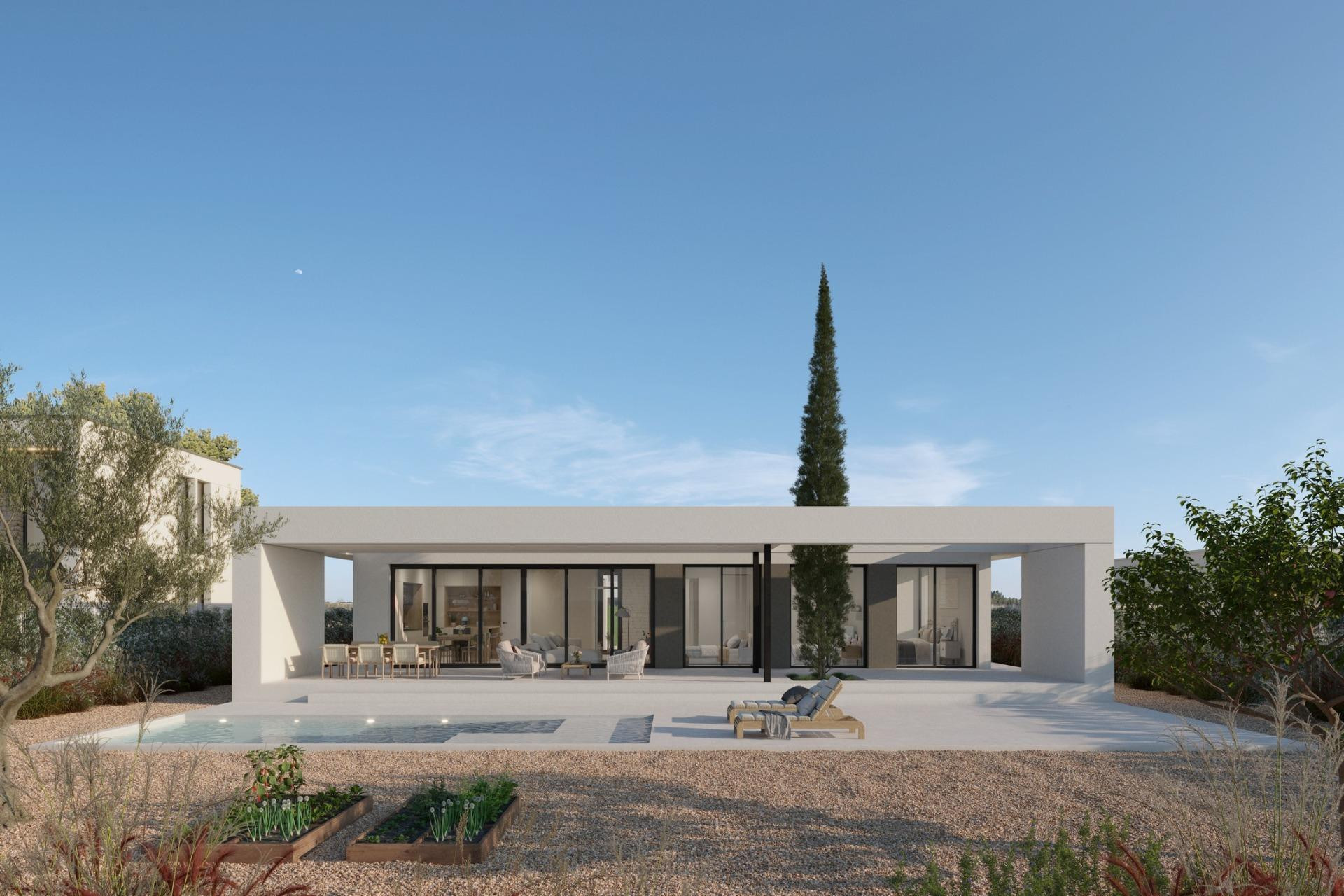 Obra nueva - Villa independiente - Fuente Alamo - Hacienda del Alamo