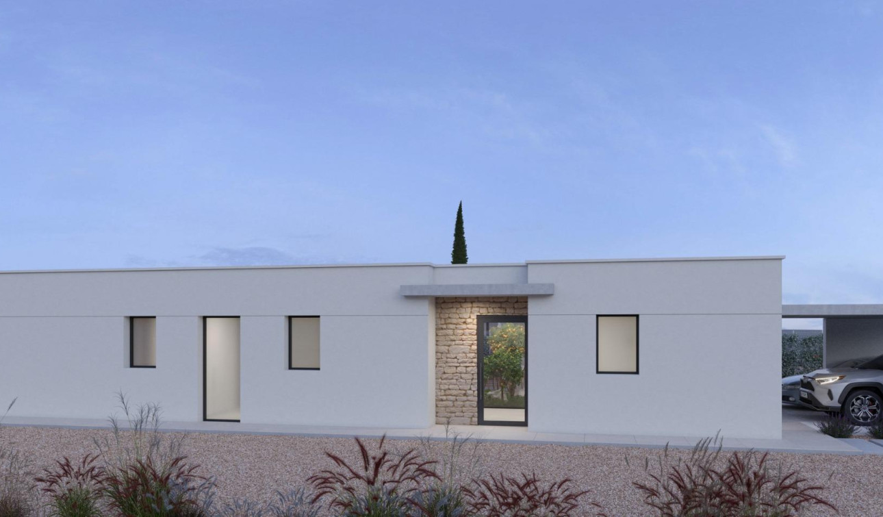 Obra nueva - Villa independiente - Fuente Alamo - Hacienda del Alamo
