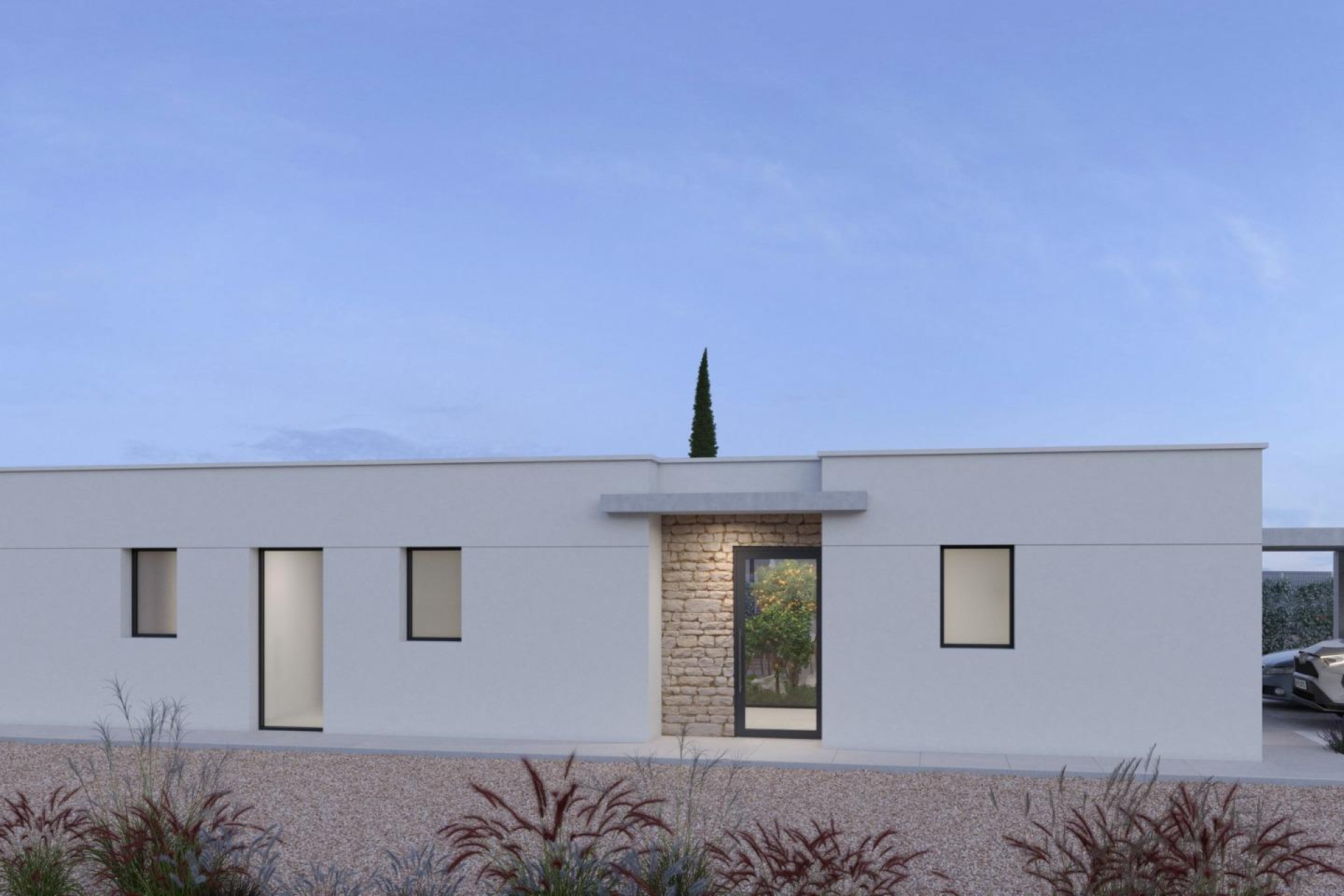 Obra nueva - Villa independiente - Fuente Alamo - Hacienda del Alamo