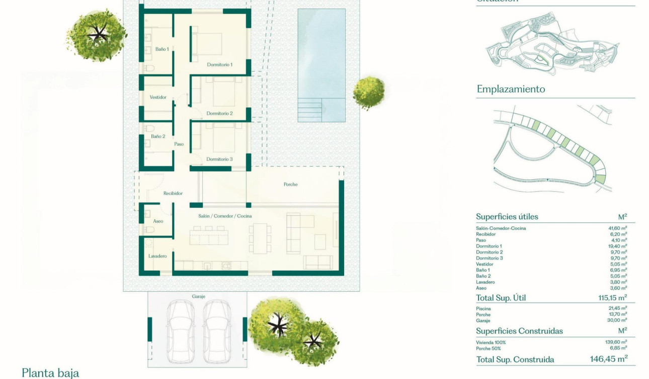 Obra nueva - Villa independiente - Fuente Alamo - Hacienda del Alamo