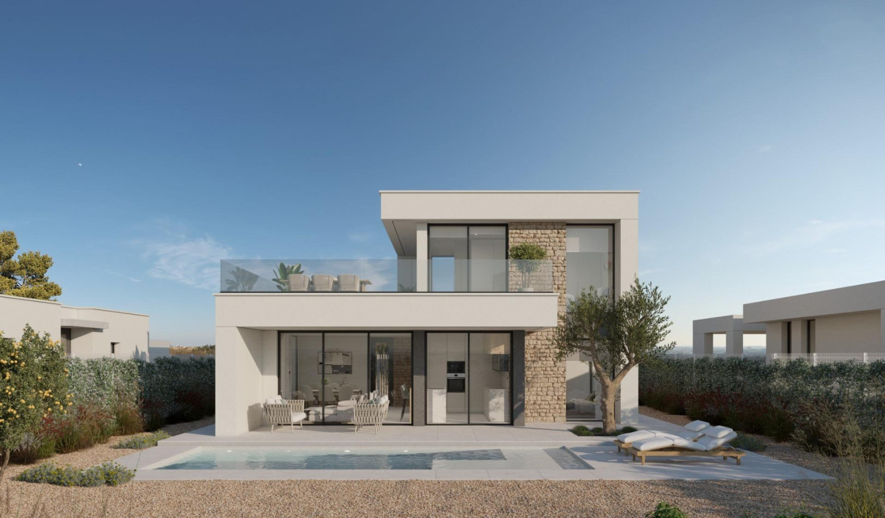 Obra nueva - Villa independiente - Fuente Alamo - Hacienda del Alamo